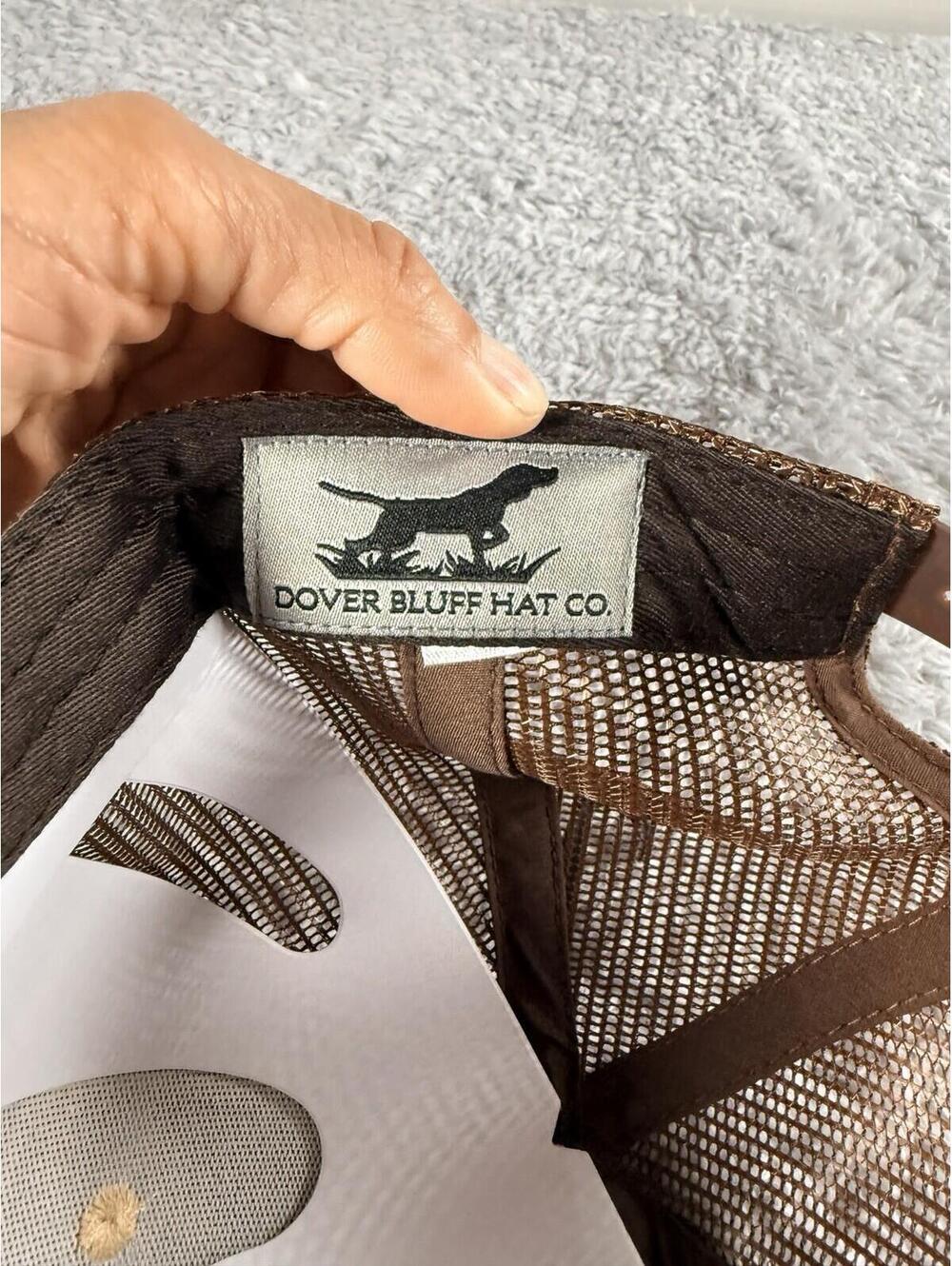 NWT Dover Bluff Hat Co Camo Trucker Hat Cap Adjustable Pointer Hunting Dog Patch - Picture 7 of 8